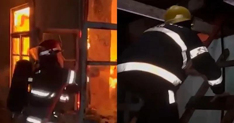 Dörd otaqlı ev külə döndü VİDEO