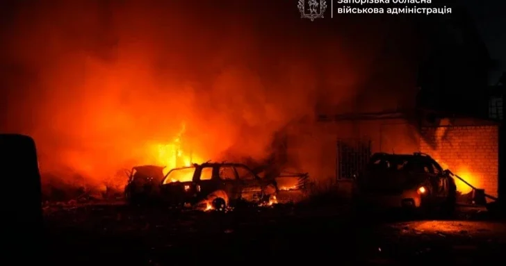 Массированная атака на Запорожскую область Украины: один погибший и шесть раненых за сутки