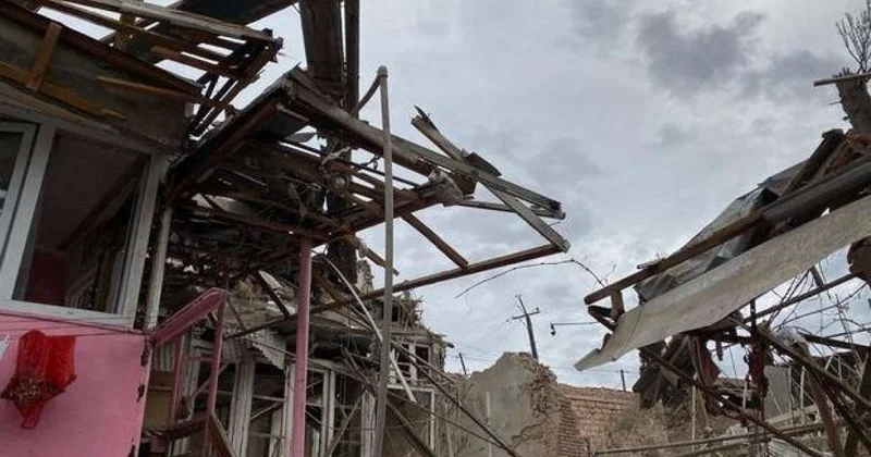 Şəhid oğlu tikinti şirkətindən narazıdır Müharibədə zərər görmüş evin tikintisi yarımçıq qaldı