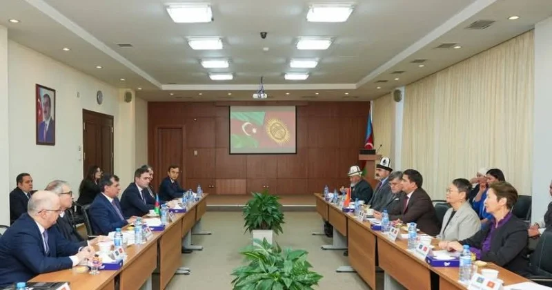 Ədliyyə Nazirliyində Qırğız Respublikasının nümayəndə heyəti ilə görüş keçirilib