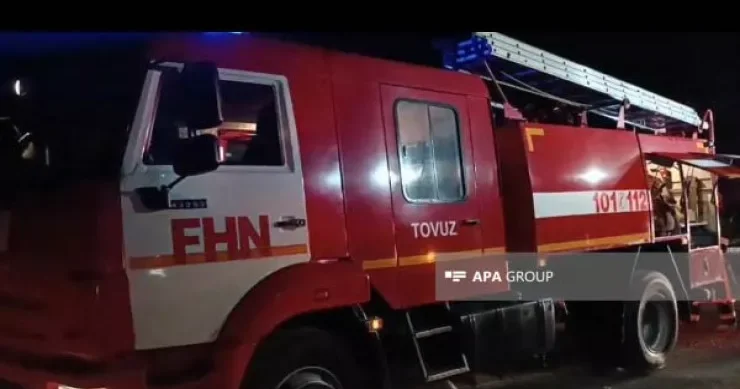 Tovuzda rayon sakininə məxsus kafe yanaraq kül oldu