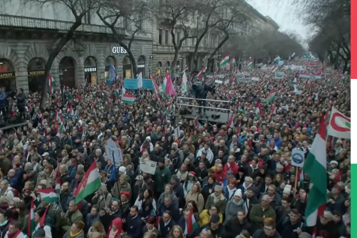 Массовые протесты и в Венгрии ВИДЕО