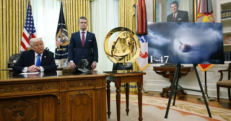 Трамп анонсировал сопровождение истребителей F 47 сотнями беспилотников