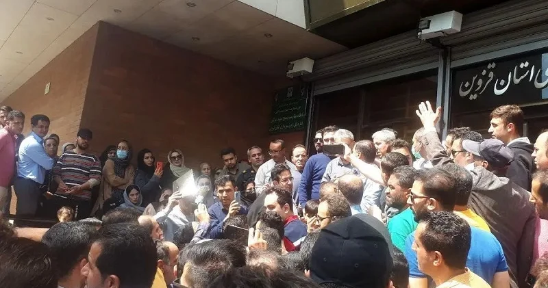 Qəzvində etiraz aksiyası keçirildi