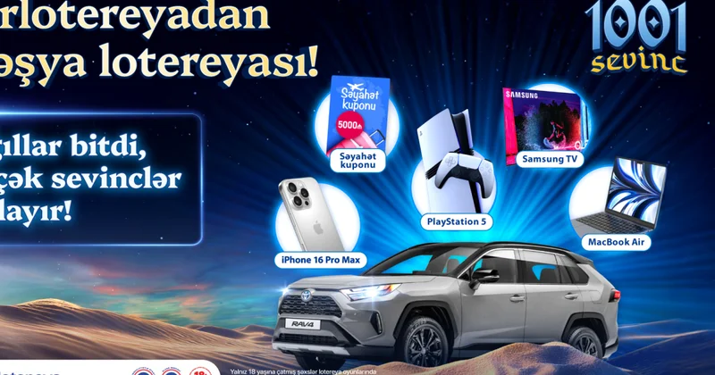 Azerlotereya дает возможность выиграть Toyota RAV4