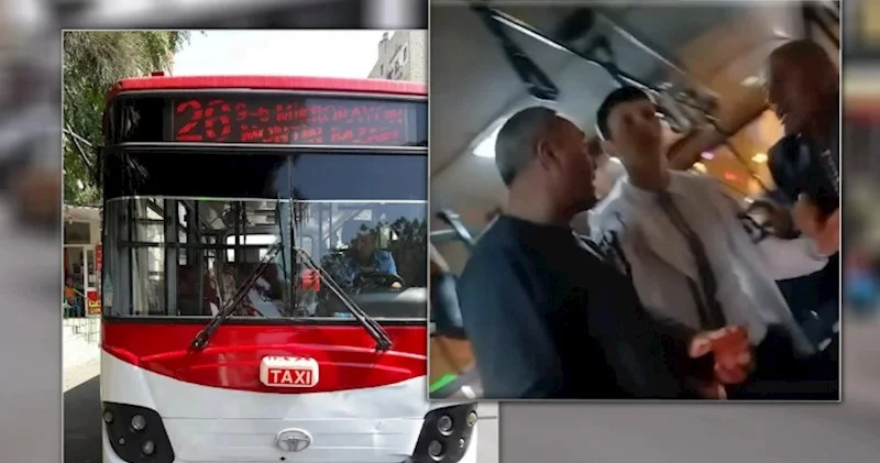 Avtobusda sürücü və sərnişinlər nə üçün əlbəyaxa davaya çıxır? VİDEO