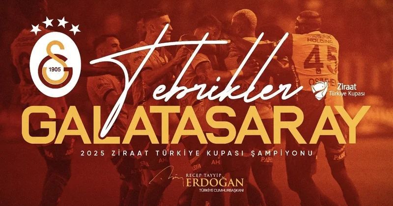 Rəcəb Tayyib Ərdoğan Qalatasaray ı təbrik edib FOTO