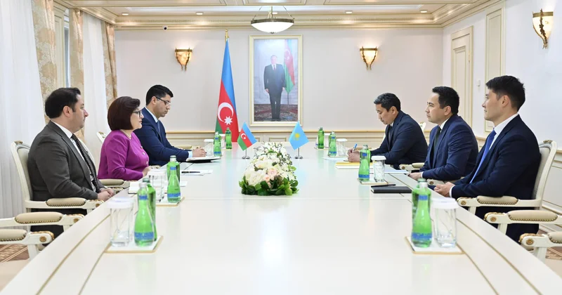 Sahibə Qafarova Qazaxıstanın Azərbaycandakı səfiri ilə görüşüb