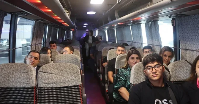Bakı Xocalı Xankəndi Şuşa avtobus reysinin ilk sərnişinləri yol salınıb