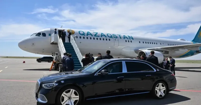 Tokayevin təyyarəsi Türküstan şəhərinə endi