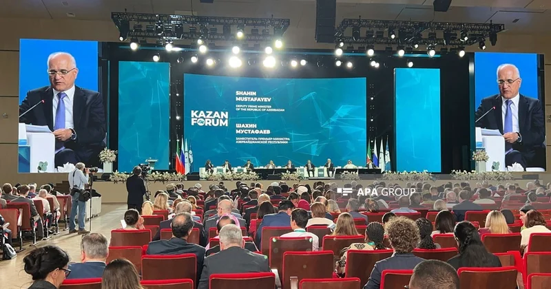 Azərbaycan XVII Kazan Beynəlxalq İqtisadiyyat Forumunda təmsil olunub FOTO