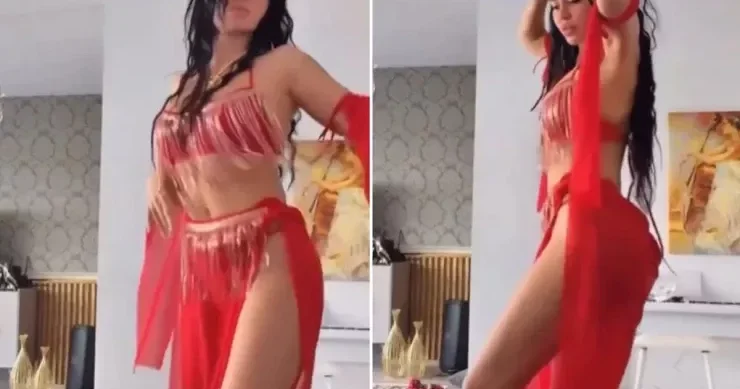 Məşhur müğənninin oriental rəqsi gündəm oldu VİDEO