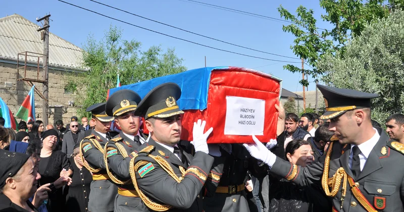 İtkin şəhidimizlə vida mərasimi keçirildi Fotolar