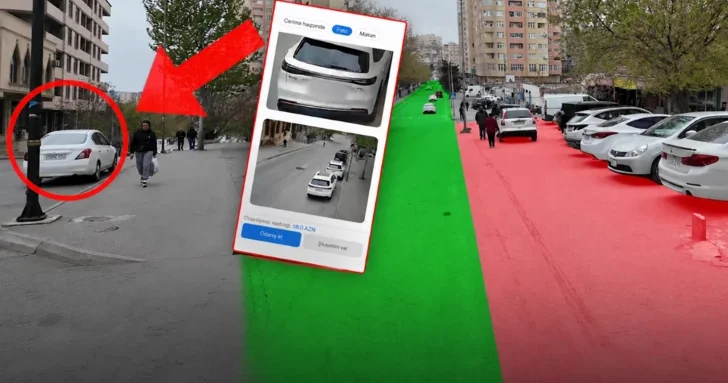Хаос на улице Абая Кунанбаева в Баку: водители и пешеходы оказались в ловушке инфраструктуры