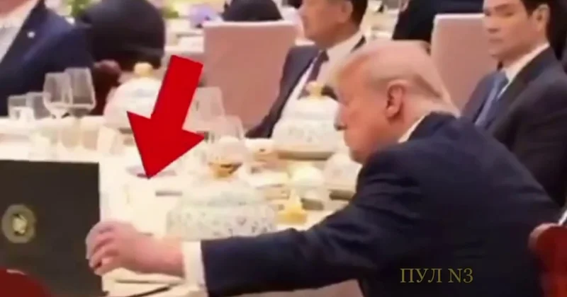 Trampın Çin lideri ilə görüşdəki hərəkəti gündəm oldu VİDEO