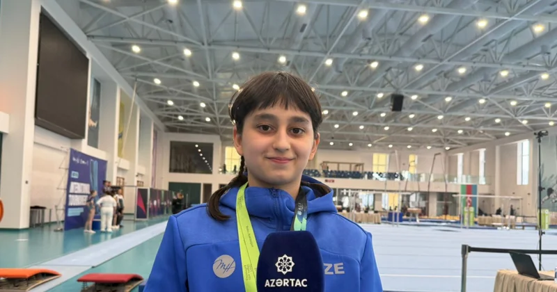 Bakıda bürünc medal qazanan gimnast: Mənim üçün yaxşı təcrübə oldu