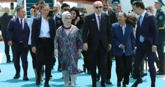 Prezident Ərdoğan Türküstana səfər edib