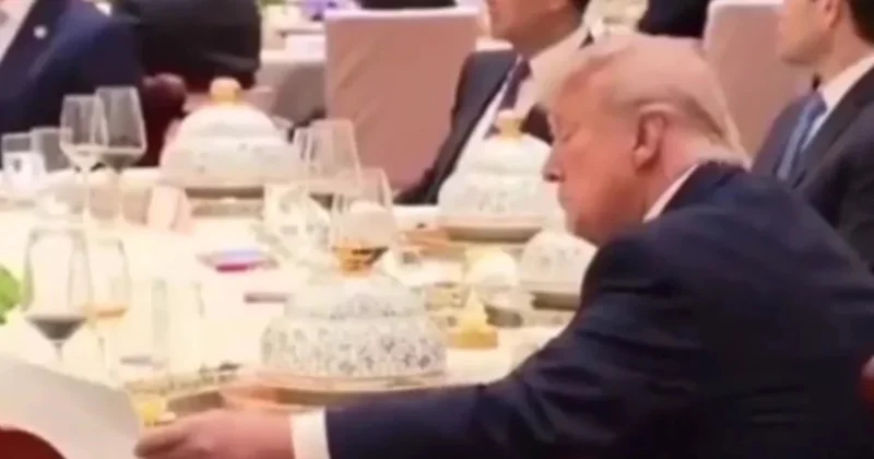 Masadan qalxan kimi bloknotuna göz atdı Video