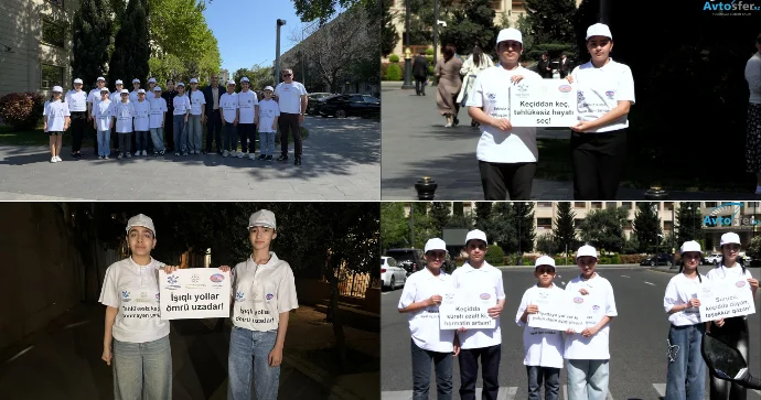 “Müasir şəhərsalmada piyada təhlükəsizliyi” mövzusunda fləşmob keçirildi VİDEO