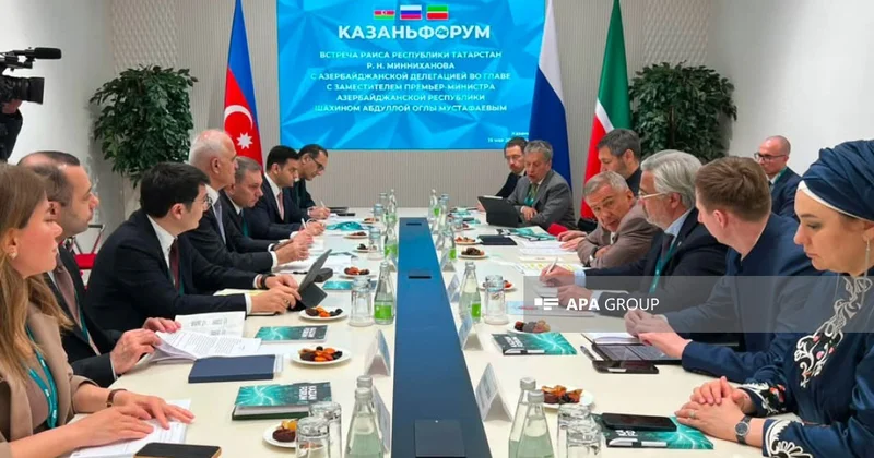 Azərbaycanla Tatarıstan arasında ikitərəfli əlaqələr müzakirə olunub FOTO