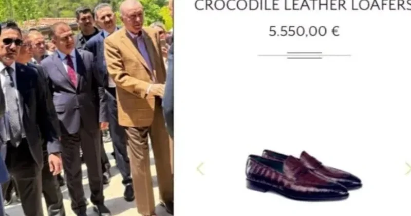 Ərdoğanın minlərlə avro dəyərində ayaqqabı geyinməsi ilə bağlı rəsmi açıqlama