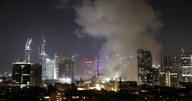 Hayfa Neft Emalı Zavodu raket hücumundan sonra zədələnib