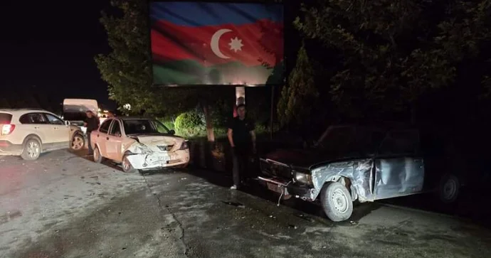 Naxçıvanda baş verən qəzada 2 nəfər xəsarət alıb FOTO