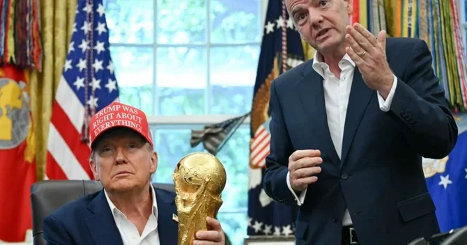 FIFA Trampa xüsusi icazə verə bilər Dünya çempionu kubokunu təqdim etmə ehtimalı