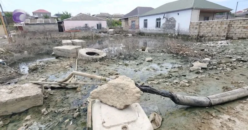 Masazırda intensiv yağıntıdan sonra bəzi ərazilərdə su problemi hələ də qalmaqdadır VİDEO KONKRET