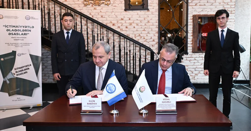 BDU ilə İqtisadi İslahatların Təhlili və Kommunikasiya Mərkəzi arasında anlaşma memorandumu imzalanıb