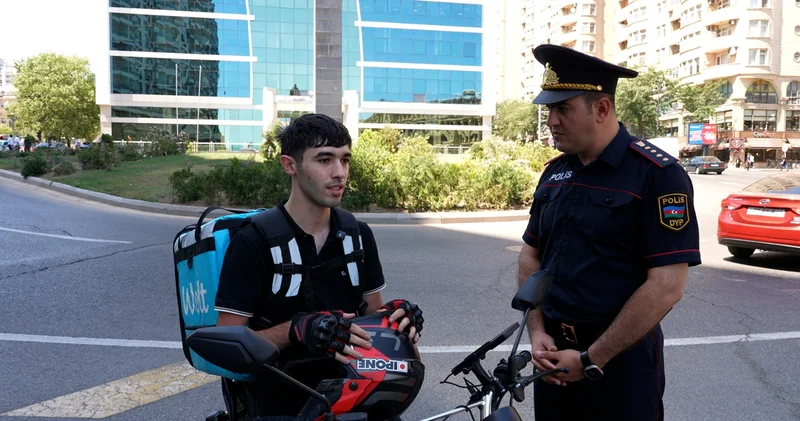 İkitəkərli nəqliyyatın sürücüləri ilə maarifləndirmə işi aparılır