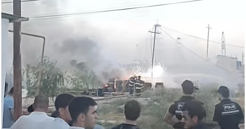 Bakıda yaşayış evlərinə yaxın ərazidə YANĞIN