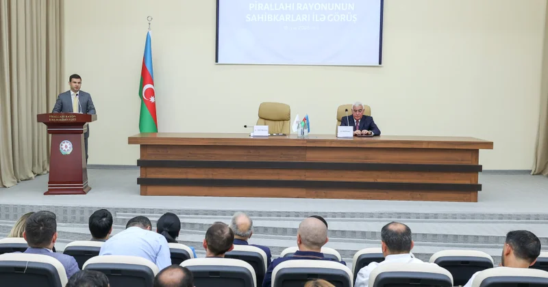 Pirallahıda sahibkarlarla biznes mühitinin inkişafı müzakirə edilib
