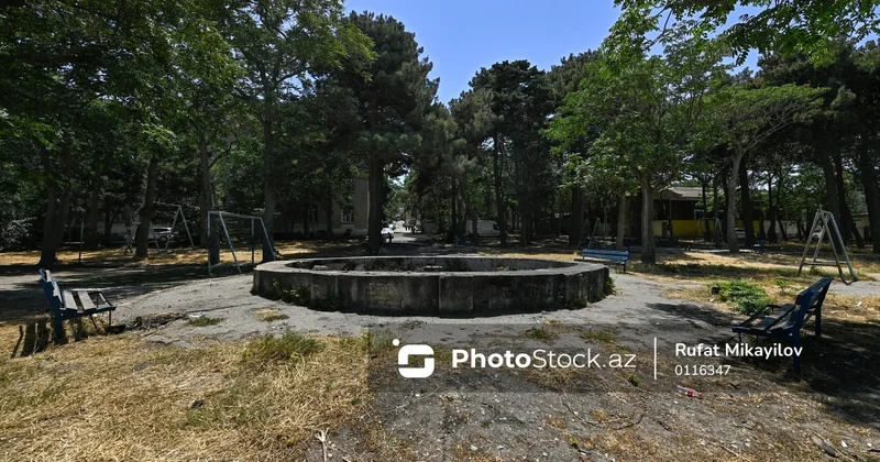Bülbülədə yerləşən park baxımsız vəziyyətdədir FOTOREPORTAJ