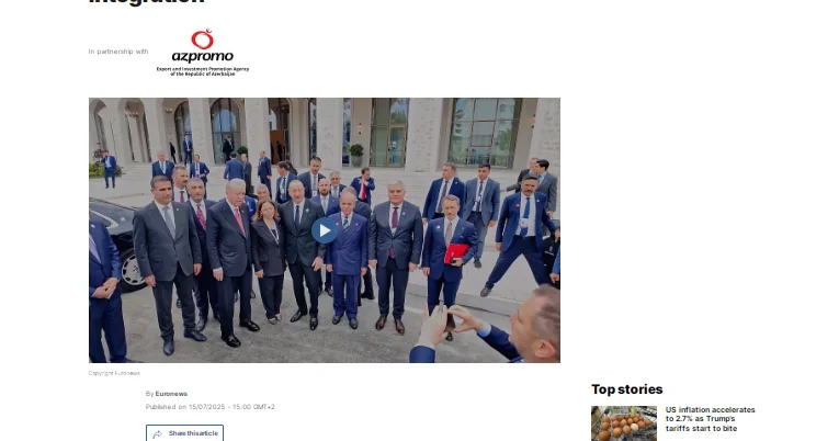 Euronews представил репортаж о 17 м саммите ОЭС в Ханкенди