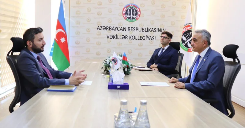 Vəkillər Kollegiyasının sədri dördüncü “Yüksəliş” müsabiqəsinin qalibi ilə növbəti görüşünü keçirib FOTO