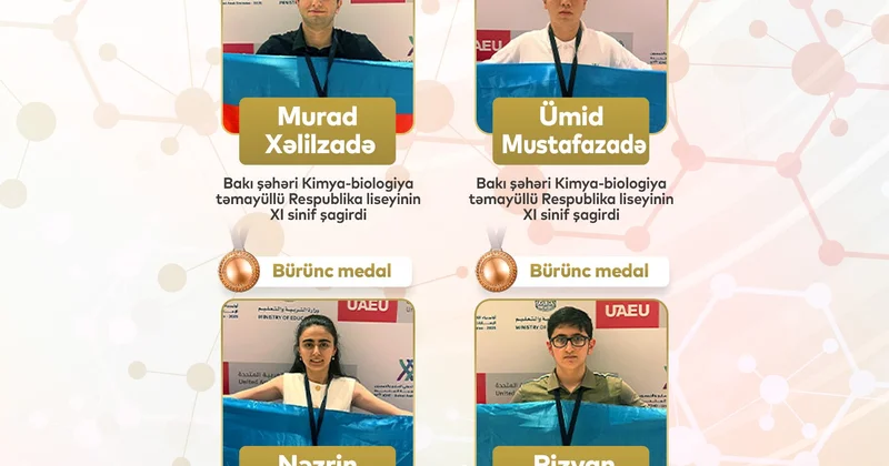 Azərbaycanlı şagirdlərin Beynəlxalq Kimya Olimpiadasındakı uğuru