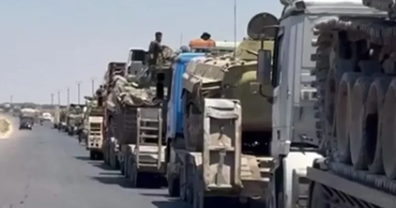 Сирийская армия выводит тяжелую технику из Эс Сувейды ВИДЕО