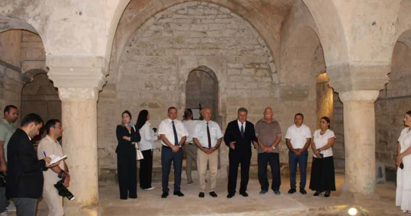 Zərgərpalan hamamında arxeoloji irsin aşkarlanması ictimaiyyətə təqdim edilib