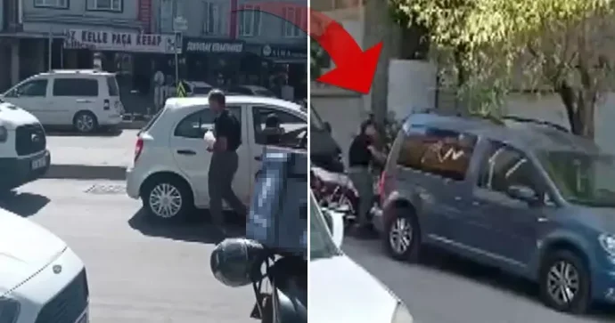 Özünü əlil kimi göstərib dilənən şəxs ifşa olundu; MOTOSİKLETƏ MİNİB GETDİ VİDEO