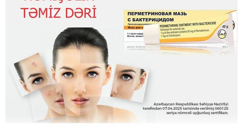 Üzdə səpgilər demodeks gənələri FOTO (R)