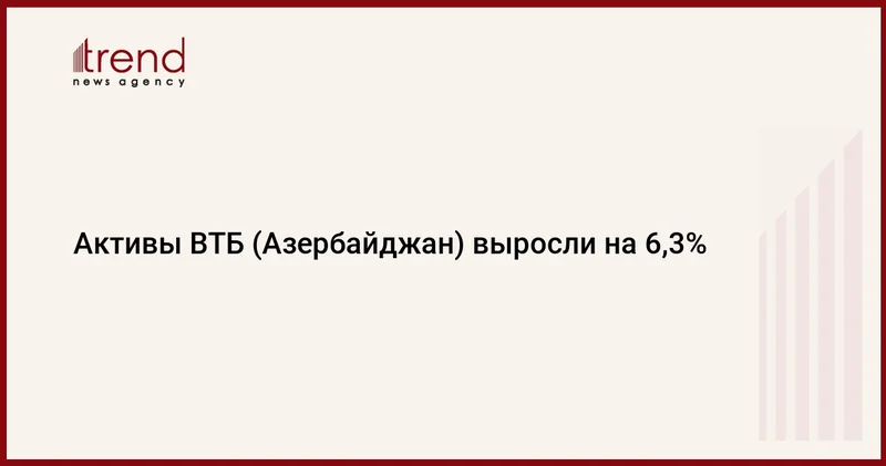 Активы ВТБ (Азербайджан) выросли на 6,3%