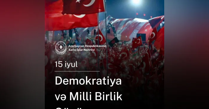 XİN Türkiyəyə təbrik ünvanlayıb