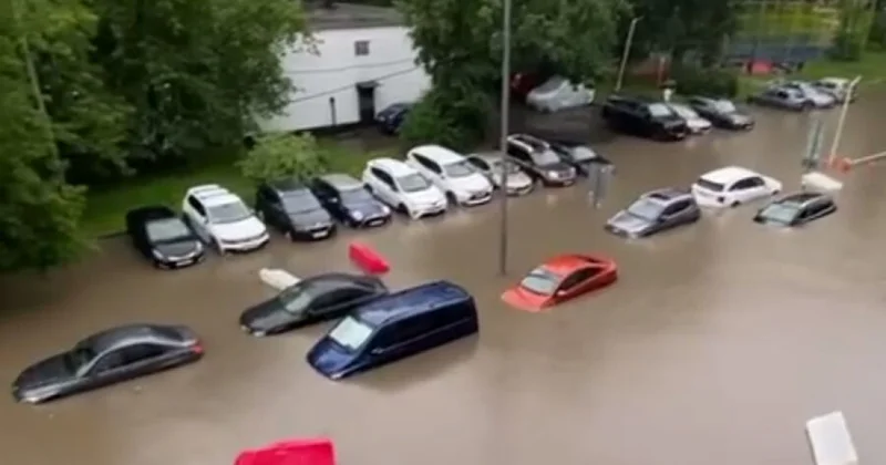 Москву затопило видео