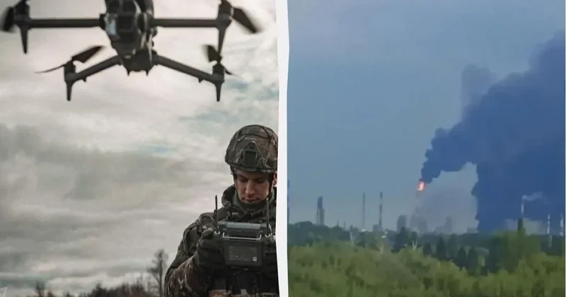 Ukrayna dronlarının hücumundan sonra Rusiyanın iri neft kimya zavodu fəaliyyətini dayandırıb