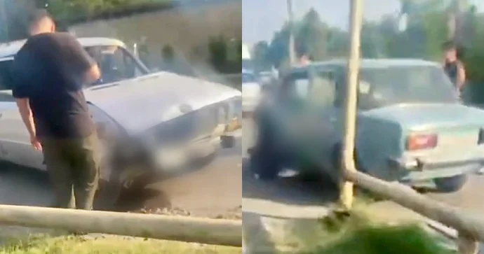 Göyçayda iki “VAZ” toqquşdu, sürücülərdən biri xəsarət aldı VİDEO