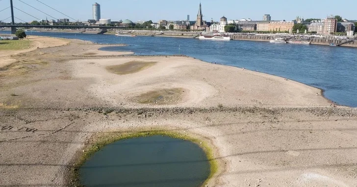Обмеление главной водной артерии Германии грозит промышленному сектору страны