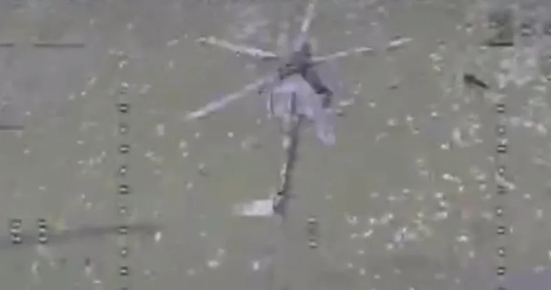 Ukrayna dronu Rusiya helikopterini belə MƏHV ETDİ VİDEO