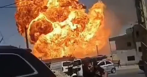 В ливанском городе взорвался резервуар с газом ВИДЕО