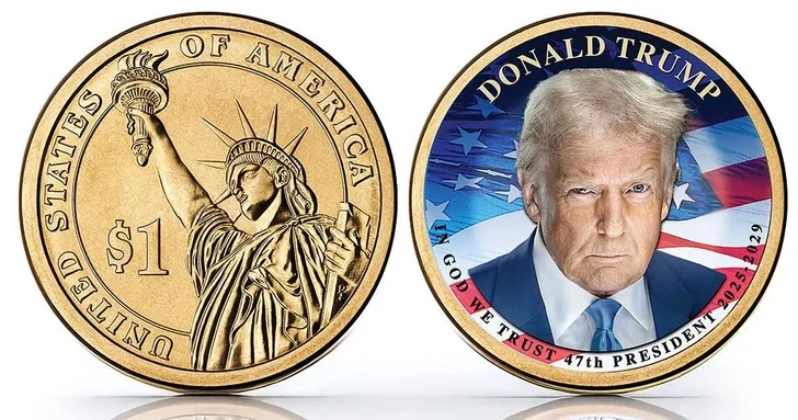 В США выпустят золотую монету с изображением Дональда Трампа